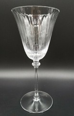 Cristal De Sevres TITIEN Water Goblet & Wine Glass MINT HTF Ribbed Optic