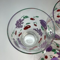 3-24 once Vintage Retro Colorful Fruit Ice Tea Glasses Swanky Swig Granny Core