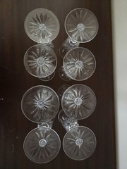 Waterford Crystal Lismore Vintage Champagne Glasses Set Of 8