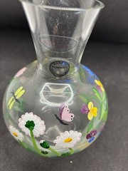Painted Garden Design Romania Tumble Up Bedside Glass Water Carafe and Tumbler