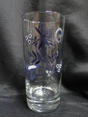 Blue Danube, Blue Onion: Glass Tumbler (s), 6 1/4″ Tall, 14 oz Capacity