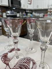 4 verres a eau en cristal de bayel 16cm style «caton» Nice