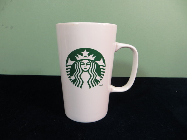 2014 Starbucks Ceramic 5 1/2″ Latte Coffee Mug Cup White and Green Mermaid