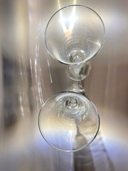 GORHAM AMORE WEDDING DOVES Crystal Toasting Champagne Flutes set of 2