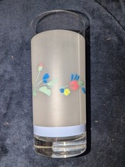 Floral Expressions 16 OZ FROSTED GLASS TUMBLER by Hearthside New Replacement