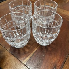 STUNNING WATERFORD QUADRATA DOUBLE OLD FASHIONED SET OF FOUR