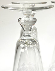 Vtg Bryce 896-5 Hand Blown Etched Pilsner Glasses Set Of Four 12oz Capacity
