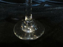 CONFETTI RAISED MULTI COLORED DOTS 5 WATER GOBLETS ART GLASS 7″ TALL