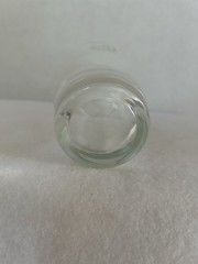 Glass Monogrammed “J” 5 inch Etched Glass Tumbler Excellent Condition Clear