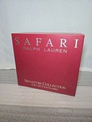 Ralph Lauren Safari Signature Collection Set of 4 Rocks Glasses w/ Box VTG