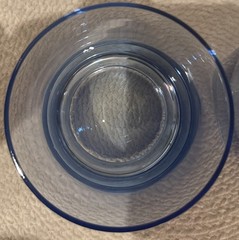 Unknown (Moser Style) Aquamarine Whiskey Double Old Fashioned Glass EUC