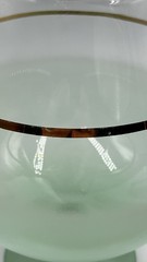 VTG Blendo Frosted Glass Green Cocktail Martini Snifter Style Pitcher w/ Stirrer