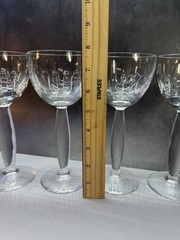 Gorgeous Coliseum by ATLANTIS Crystal Wine Toast Glasses/Goblets Rare 7 3/4” Gal