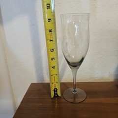 Noritake Royal Pierpont Gray Water Goblet Glass 9 1/4″ tall
