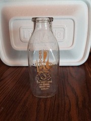 Glass Bottle Vintage, CADILLAC Michigan, Swartwoods