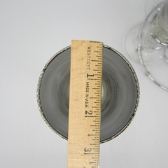 Rare Vtg Silver Fade Cocktail Champagne Pilsner Beer Glasses W/Carrier 8 1/4″