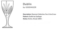 3 Double Old Fashioned Dublin by Godinger Shannon Collection, Fan, Criss Cross