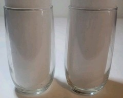 Anchor Hocking Glasses The Hansom /Open Sleigh Set Of Two Clear