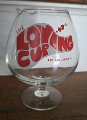 Clear Glass Large 6.75″ Footed Brandy Snifter, «loving Cup» RED BULL Inn