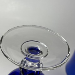 4 Casual Setting Sapphire 9 oz Water Goblets by Cristal D’Arques-Durand France