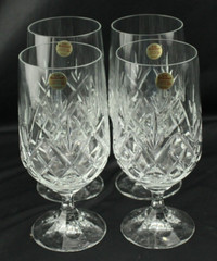 NWT Echt Bleikristall Set 4 Ice Tea Water
