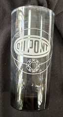 DuPont Memorabilia-Etched Glass Set From 1976 Victoria, Tx Plant Anniversary