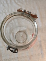 Vintage Sun Tea brewing Jar Glass 3 Liter Hinged Wire Latch Top Sun Tea