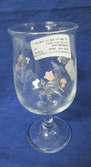 Pfaltzgraff Remembrance Pink/White Flowers Wine Glasses Set Of 7 NEW W/STICKER