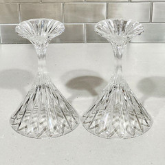 2 Mikasa Park Lane Martini Cocktail Margarita Crystal Glass Retired Barware