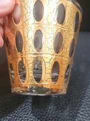 1 Culver Cannella 22kt Gold Old Fashioned Rocks Glasses MCM Vintage Replacement