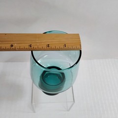 Vintage Turquoise Drinking Tumbler 5.5″ Barware Excellent!