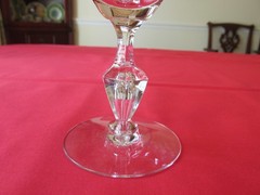 Set 3 Tiffin-Franciscan MANSFIELD Gold Rim Crystal 11oz Water Goblets 6 1/2″ B