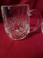 Dublin by Godinger Crystal Beer Mugs Set of 2