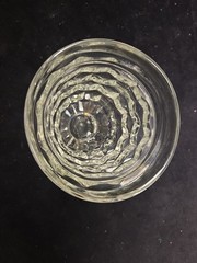 7 Indiana Clear Colony Glass Whitehall Cubist Footed Juice 4.5″H
