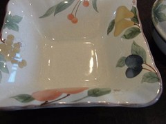MIKASA FRUIT PANORAMA * LOOKS NEW!* SMALL BOWL 5 5/8″ X 2 1/2″ + ROUND BOX