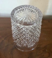 Antique American Brilliant Cut Crystal Whiskey Glass Tumbler