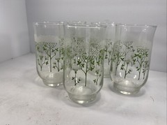 Vintage Libbey “Queen Anne’s Lace”, by M. Dia glasses Set Of 5