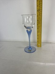 MIKASA Crystal SEA MIST SAPPHIRE Frosted Blue 9.5” Replacement Water Goblet