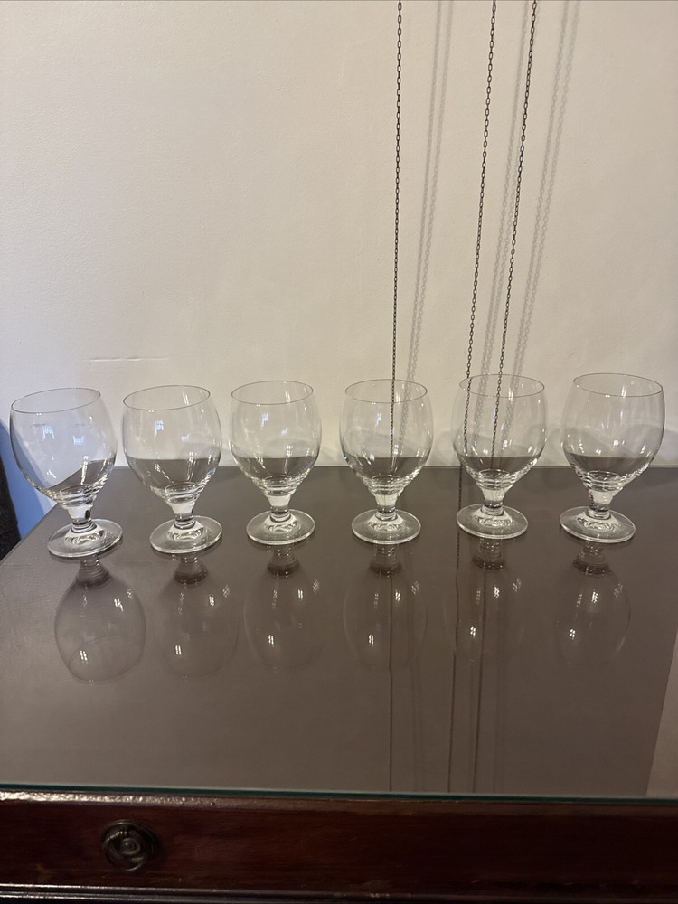 Vtg Shott Zwiesel Glas Set Of 6 Brandy Glasses 16 Oz Exc