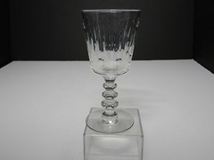 Tiffin Kent Cut Claret Wine Stem Clear 5 1/8″ T ca 1966