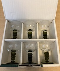 Römer Cordial Glasses Piccolo Romer Austria Etched Grape Leaves 3” Set of 6