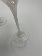 Rosenthal Snowflower Cordial Glass White Confetti Crystal Lot of 2 6 1/8″ Tall