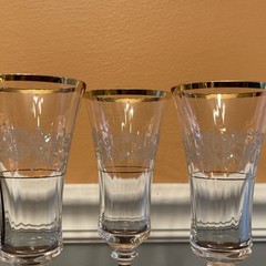 Mikasa Antique Lace Fluted Champagne Goblets Set Of 3 Middle Floral