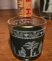 Vintage Jeanette Hellenic Green Neoclassical Wedgwood Pitcher and Shot Glasses
