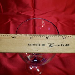 Pier 1 Teardrop Wine Glasses Hand Blown Long Stem Vintage
