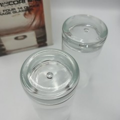 Vtg NOS Crown Corning Glass Drinking Glasses Horizon Bubble Set of 4