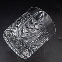 DAMAGED Waterford Crystal Clare Old Fashioned Tumbler Glass- 3 3/8″ FREE US SHIP