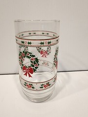 Williamette Tumblers Victorian Christmas Wreath 16 oz Set of 8 in box