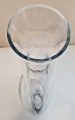Clear Pierced Glass Decanter Carafe Pitcher 11-1/2″ Tall Wine Beverages