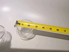 Bodum Double Wall Espresso 3 oz Cups Set of 2 Clear Round Glossy Switzerland